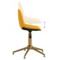 vidaXL Sillas de comedor giratorias 2 uds terciopelo amarillo mostaza