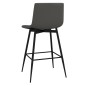 vidaXL Taburete de cocina de terciopelo gris oscuro vidaXL Taburete de cocina de terciopelo gris oscuro