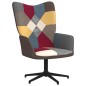 vidaXL Silla de relajación con reposapiés tela patchwork vidaXL Silla de relajación con reposapiés tela patchwork