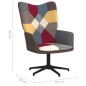 vidaXL Silla de relajación con reposapiés tela patchwork vidaXL Silla de relajación con reposapiés tela patchwork