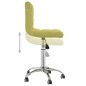 vidaXL Sillas de comedor giratorias 2 unidades tela verde vidaXL Sillas de comedor giratorias 2 unidades tela verde