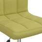 vidaXL Sillas de comedor giratorias 2 unidades tela verde vidaXL Sillas de comedor giratorias 2 unidades tela verde