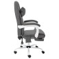 vidaXL Silla de oficina de masaje cuero sintético gris vidaXL Silla de oficina de masaje cuero sintético gris