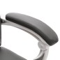 vidaXL Silla de oficina de masaje cuero sintético gris vidaXL Silla de oficina de masaje cuero sintético gris