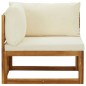 vidaXL Sofás de esquina modulares 2 uds con cojines tela blanco crema vidaXL Sofás de esquina modulares 2 uds con cojines tela blanco crema