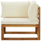 vidaXL Sofás de esquina modulares 2 uds con cojines tela blanco crema vidaXL Sofás de esquina modulares 2 uds con cojines tela blanco crema