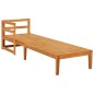 vidaXL Tumbona 1 reposabrazos con cojines crema madera maciza acacia vidaXL Tumbona 1 reposabrazos con cojines crema madera maciza acacia