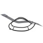 vidaXL Tumbona mecedora de acero y textilene gris vidaXL Tumbona mecedora de acero y textilene gris