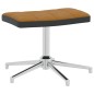 vidaXL Silla de relajación con reposapiés terciopelo y PVC marrón vidaXL Silla de relajación con reposapiés terciopelo y PVC marrón