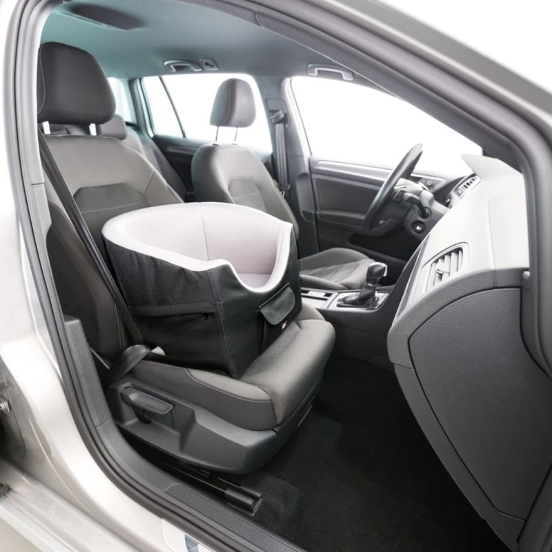 TRIXIE Asiento de coche para mascotas negro y gris 45x39x42 cm TRIXIE Asiento de coche para mascotas negro y gris 45x39x42 cm