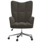 vidaXL Silla de relajación de terciopelo gris oscuro