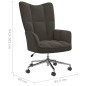 vidaXL Silla de relajación de terciopelo gris oscuro