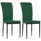 vidaXL Sillas de comedor 2 unidades terciopelo verde oscuro vidaXL Sillas de comedor 2 unidades terciopelo verde oscuro