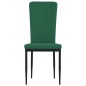 vidaXL Sillas de comedor 2 unidades terciopelo verde oscuro vidaXL Sillas de comedor 2 unidades terciopelo verde oscuro