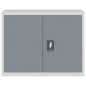 vidaXL Armario archivador acero gris claro y gris oscuro 90x40x70 cm