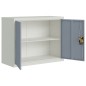 vidaXL Armario archivador acero gris claro y gris oscuro 90x40x70 cm