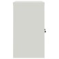 vidaXL Armario archivador acero gris claro y gris oscuro 90x40x70 cm
