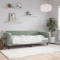 vidaXL Sofá cama terciopelo gris claro 90x190 cm vidaXL Sofá cama terciopelo gris claro 90x190 cm