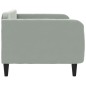 vidaXL Sofá cama terciopelo gris claro 90x190 cm vidaXL Sofá cama terciopelo gris claro 90x190 cm