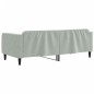 vidaXL Sofá cama terciopelo gris claro 90x190 cm vidaXL Sofá cama terciopelo gris claro 90x190 cm
