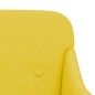 vidaXL Banco de tela amarillo claro 110x76x80 cm vidaXL Banco de tela amarillo claro 110x76x80 cm