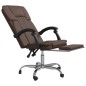 vidaXL Silla de oficina reclinable cuero sintético marrón vidaXL Silla de oficina reclinable cuero sintético marrón