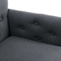 vidaXL Silla de comedor con reposabrazos tela gris vidaXL Silla de comedor con reposabrazos tela gris