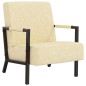 vidaXL Sillón de cuero sintético color crema vidaXL Sillón de cuero sintético color crema