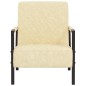 vidaXL Sillón de cuero sintético color crema vidaXL Sillón de cuero sintético color crema