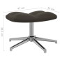 vidaXL Silla de relajación con taburete terciopelo gris oscuro vidaXL Silla de relajación con taburete terciopelo gris oscuro