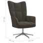 vidaXL Silla de relajación con taburete terciopelo gris oscuro vidaXL Silla de relajación con taburete terciopelo gris oscuro