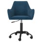 vidaXL Sillas de comedor giratorias 2 uds terciopelo azul vidaXL Sillas de comedor giratorias 2 uds terciopelo azul