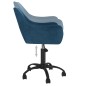 vidaXL Sillas de comedor giratorias 2 uds terciopelo azul vidaXL Sillas de comedor giratorias 2 uds terciopelo azul