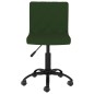 vidaXL Sillas de comedor giratorias 2 unidades terciopelo verde oscuro vidaXL Sillas de comedor giratorias 2 unidades terciopelo verde oscuro
