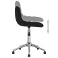 vidaXL Sillas de comedor giratorias 2 unidades tela negro