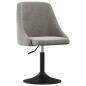 vidaXL Taburete de cocina de terciopelo gris claro vidaXL Taburete de cocina de terciopelo gris claro