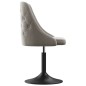 vidaXL Taburete de cocina de terciopelo gris claro vidaXL Taburete de cocina de terciopelo gris claro