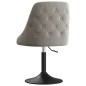 vidaXL Taburete de cocina de terciopelo gris claro vidaXL Taburete de cocina de terciopelo gris claro
