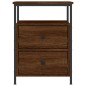 vidaXL Mesitas noche 2 uds madera ingeniería roble marrón 44x45x60 cm vidaXL Mesitas noche 2 uds madera ingeniería roble marrón 44x45x60 cm