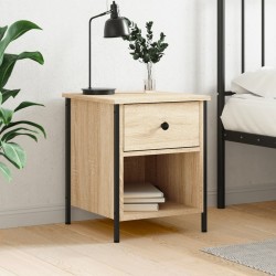 vidaXL Mesita de noche madera de ingeniería roble Sonoma 40x42x50 cm