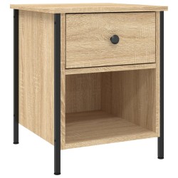 vidaXL Mesita de noche madera de ingeniería roble Sonoma 40x42x50 cm