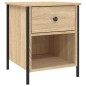 vidaXL Mesita de noche madera de ingeniería roble Sonoma 40x42x50 cm vidaXL Mesita de noche madera de ingeniería roble Sonoma 40x42x50 cm