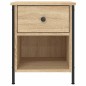 vidaXL Mesita de noche madera de ingeniería roble Sonoma 40x42x50 cm vidaXL Mesita de noche madera de ingeniería roble Sonoma 40x42x50 cm