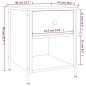 vidaXL Mesita de noche madera de ingeniería roble Sonoma 40x42x50 cm vidaXL Mesita de noche madera de ingeniería roble Sonoma 40x42x50 cm
