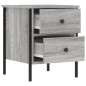 vidaXL Mesita de noche madera de ingeniería gris Sonoma 40x42x50 cm vidaXL Mesita de noche madera de ingeniería gris Sonoma 40x42x50 cm