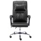 vidaXL Silla de oficina de masaje de cuero sintético negra vidaXL Silla de oficina de masaje de cuero sintético negra