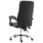 vidaXL Silla de oficina de masaje de cuero sintético negra vidaXL Silla de oficina de masaje de cuero sintético negra