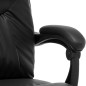 vidaXL Silla de oficina de masaje de cuero sintético negra vidaXL Silla de oficina de masaje de cuero sintético negra