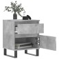 vidaXL Mesitas noche 2 uds madera ingeniería gris hormigón 40x35x50 cm vidaXL Mesitas noche 2 uds madera ingeniería gris hormigón 40x35x50 cm