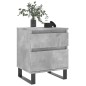 vidaXL Mesitas noche 2 uds madera ingeniería gris hormigón 40x35x50 cm vidaXL Mesitas noche 2 uds madera ingeniería gris hormigón 40x35x50 cm